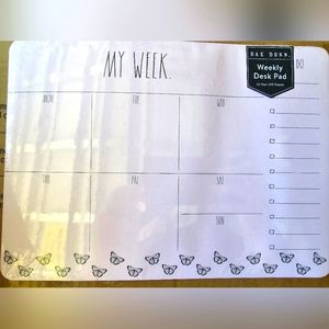 Rae Dunn weekly planner/to do tablet